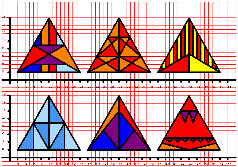 Triangoli equilateri vari 02