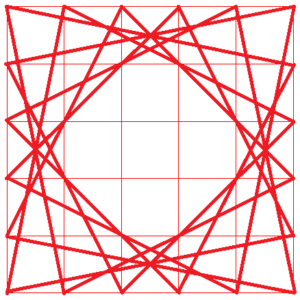 Congiunzione di punti quadretti grandi quadrato semplice