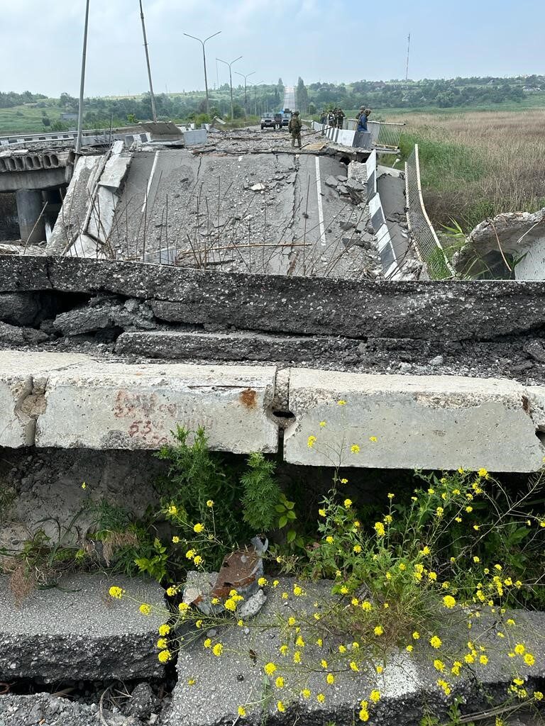 Collapsed bridge: an image of one IAEA mission in Zaporizhzhya